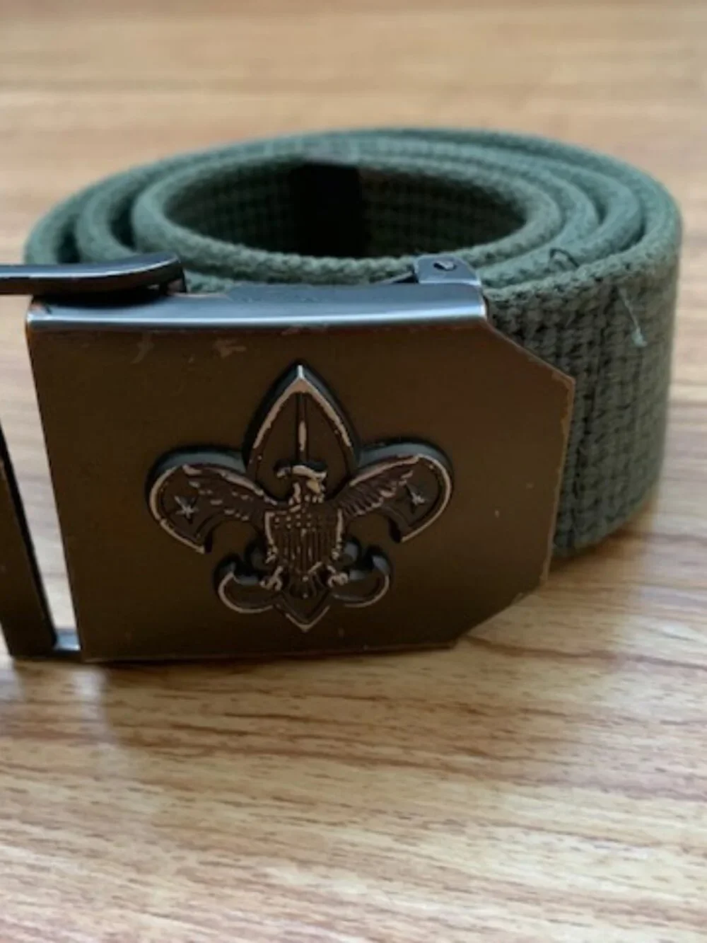 Boy Scouts of America belt with buckle